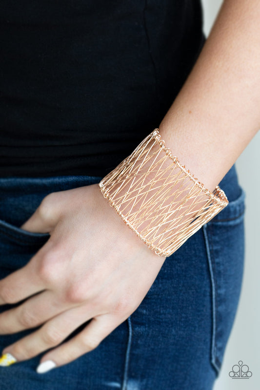 Work for Wire Rose Gold Bracelet