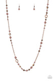 Make An Appearance Copper Necklace Set