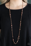 Make An Appearance Copper Necklace Set