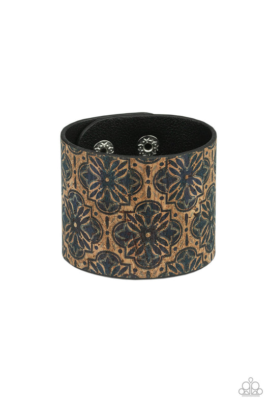 Cork Culture Blue Wrap Bracelet