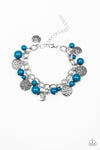 Lotus Lagoon Blue Beaded Bracelet