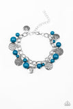 Lotus Lagoon Blue Beaded Bracelet