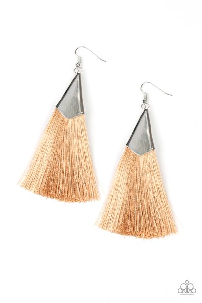 In Full PLUME Brown Earrings