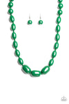 Poppin Popularity Green Necklace Set