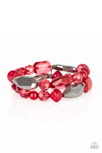 Rockin' Rock Candy Red Bracelet