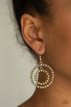 Vibrant Venture Yellow Earrings