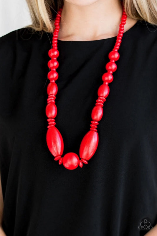 Summer Breezin' Red Necklace Set