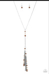 Timeless Tassles Brown Necklace