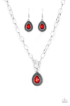 Sheen Queen Red Necklace Set