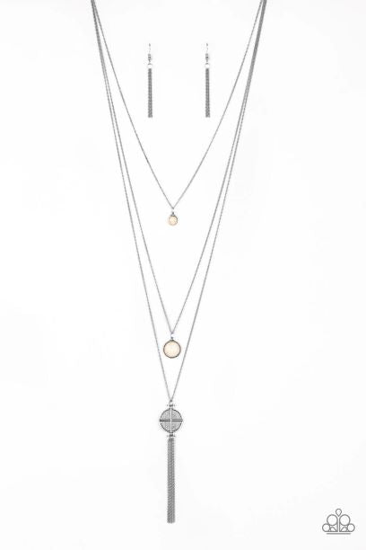Life is a Voyage-White Stone Necklace Set
