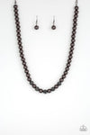 Posh Boss- Black Pearl Necklace