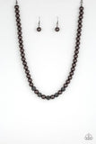 Posh Boss- Black Pearl Necklace