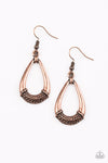 Copper Drop-Style Earrings