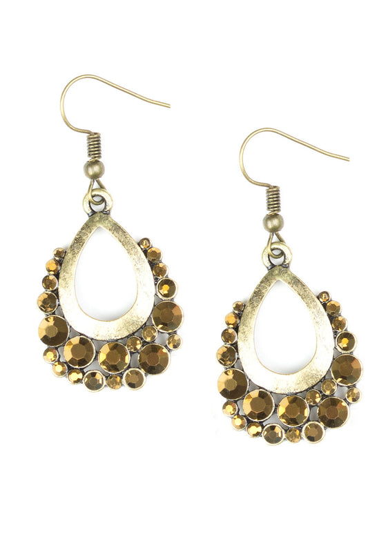 Brass Drop-Style Earrings