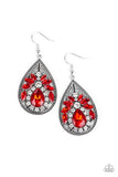 Candelight Sparkle Red Earrings