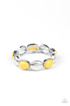 Decadently Dewy Yellow Bracelet