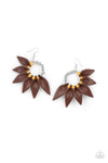 "Flower Child Fever" Orange Earrings