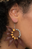 "Flower Child Fever" Orange Earrings