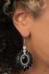 Big Time Twinkle" Black Earrings