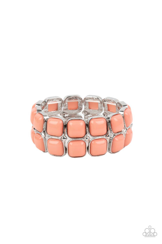 "Double the DIVA-ttitude" Orange Bracelet