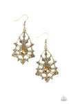 Gatsby Glimmer Brass Earrings