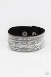 Really Rock Band Black Wrap Bracelet