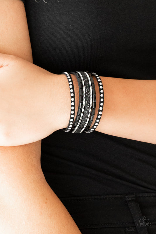 Seize the Sass Black Wrap Bracelet