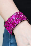 Starry Sequins Pink Wrap Bracelet