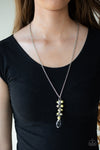 Teardrop Serenity Yellow Necklace