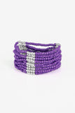 Purple Seed-Bead Bracelet*