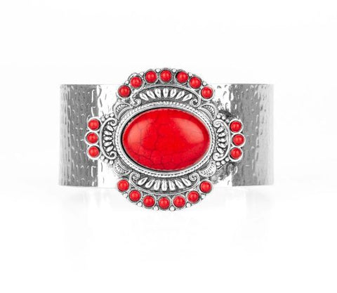 Canyon Crafted- Red Cuff Bracelet*