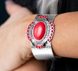 Canyon Crafted- Red Cuff Bracelet*