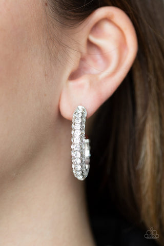 Don't Mind the Stardust White Rhinestone Earring