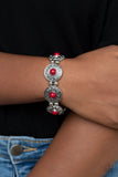 Flirty Finery Red Bracelet