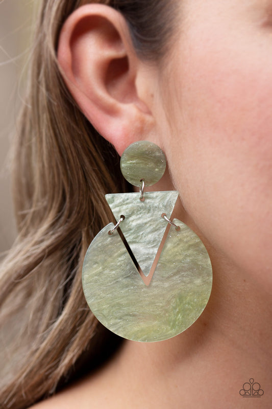 Head Under Watercolors Multi-Colored Earring