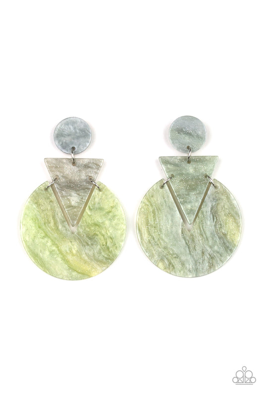 Head Under Watercolors Multi-Colored Earring