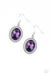 Only FAME in Town Purple Earrings