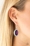 Only FAME in Town Purple Earrings