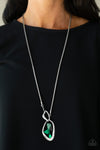 Optical Opulence Green Necklace Set