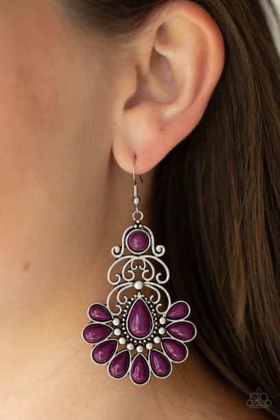 Paradise Parlor Purple Earring