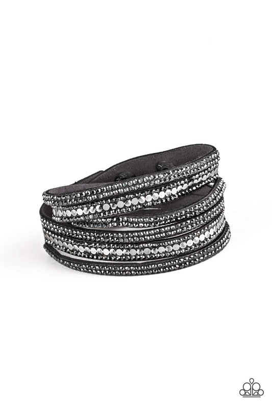 Rock Star Attitude Silver Wrap Bracelet