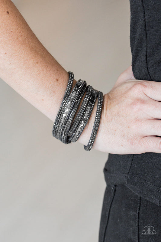 Rock Star Attitude Silver Wrap Bracelet
