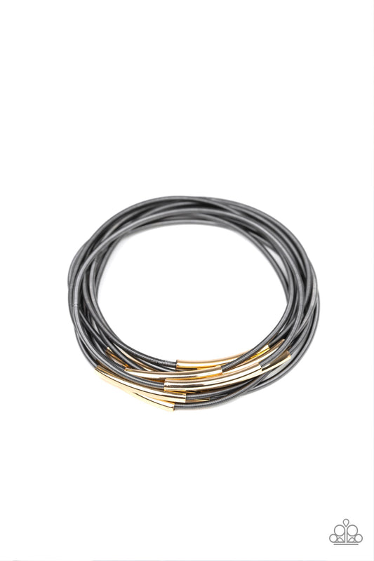 Stretch Your Boundaries Black Bracelet