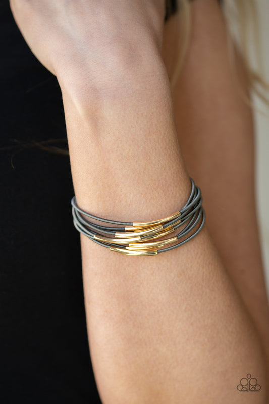 Stretch Your Boundaries Black Bracelet