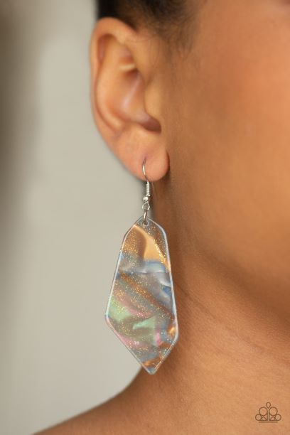 Walking on Watercolors Multi-Acrylic Earrings