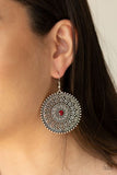 Wheel and Grace-Red Earrings