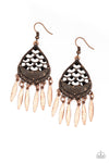 Wolf Den Copper Earrings