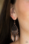 Wolf Den Copper Earrings