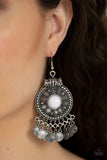 Rural Rhythm White Earring