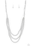 NR* Beaded Beacon Silver Necklace